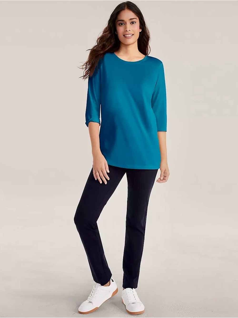Lands' End Women's Straight-Leg Black Pants